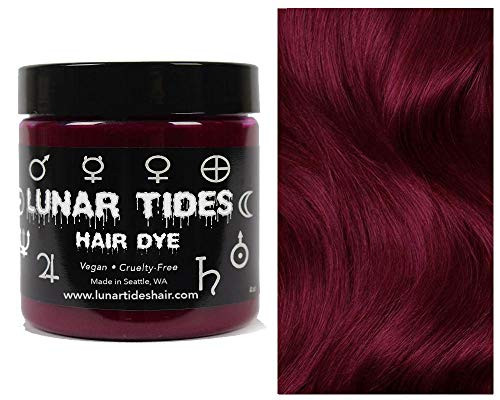 Lunar Tides Hair Dye - Cranbaby Deep Red Pink Semi-Permanent Vegan Hair Color  4 fl oz   118 ml