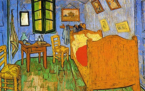 Deerbird Jigsaw Puzzle 1000 Piece - Van Gogh Vincents Bedroom in Arles - Famous Painting Series - Quality Jigsaw Puzzles 1000 Pieces for Adults Teens Floor Entertainment Toys