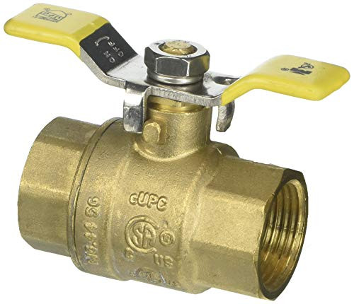 B and K LLC 107-825TNL 1 inch  Brass FPT T Ball Valve