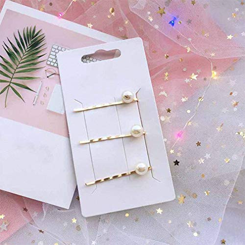 Pearl Alloy Geometry Set Hairpins Metal Women Side Bangs Headwear Hair Clip Girls Accessories Barrettes