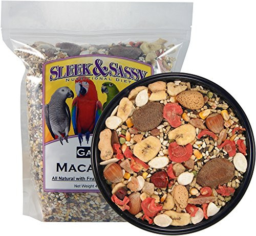 SLEEK  and  SASSY NUTRITIONAL DIET Garden Macaw Parrot Food  4 lbs.