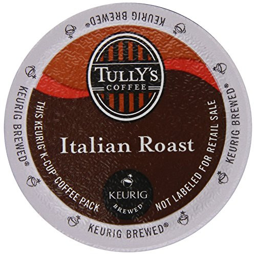 TullYs Coffee Italian Roast K - Cups For Keurig Brewers - 12 Count