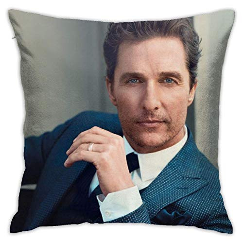 Fcdraon Matthew McConaughey Pillow Case Fashion Square Pillowcase Decor Throw Pillow Cover