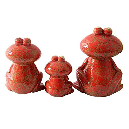 YARNOW 3pcs Frog Family Figurines Collectible Ceramic Frog Sculptures Miniature Frog Garden Statue Fairy Garden Animal Figurines Micro Landscape Decoration YARNOW 3pcs Frog Family Figurines Collectible Ceramic Frog Sculptures Miniature Frog Garden Statue Fairy Garden Animal Figurines Micro Landscape Decoration
