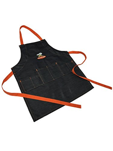 Curious Chef Denim Apron, Blue