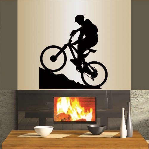 In-Style Decals Wall Vinyl Decal Home Decor Art Sticker Mountain Biking Extreme Sports Bicycle Bike Man Boy Room Removable Stylish Mural Unique Design for Any Room 337 In-Style Decals Wall Vinyl Decal Home Decor Art Sticker Mountain Biking Extreme Sports Bicycle Bike Man Boy Room Removable Stylish Mural Unique Design for Any Room 337
