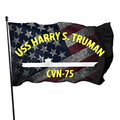 Wolfdinner American Flag by U.S. Veterans Owned USS Harry S Truman Cvn-75 Flag 3x5 Ft