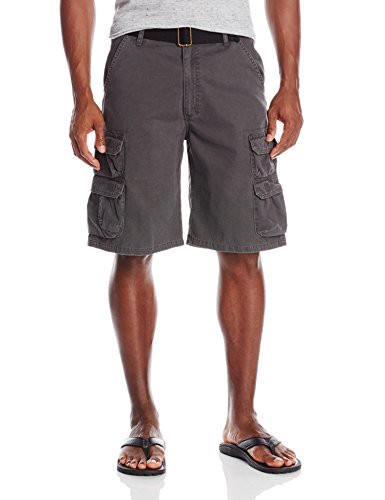 Wrangler Authentics Mens Premium Twill Cargo Short Anthracite Twill 38
