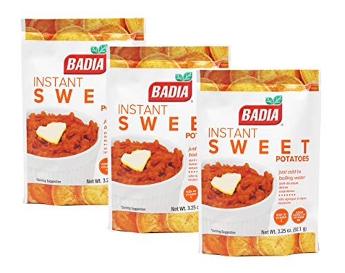 Badia Instant Sweet Potatoes 4 Servings per bag  Pack of 3