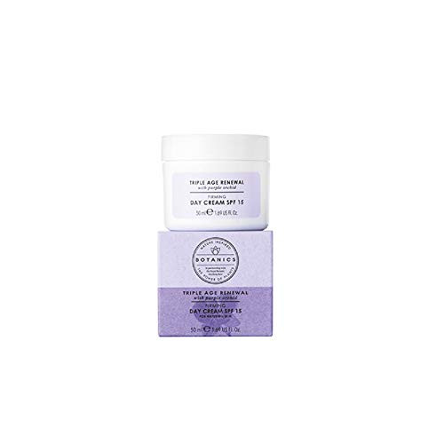 Boots Botanics Triple Age Renewal Day Cream SPF 15 1.69 Ounces - Reduces the Appearance of Deep Lines and Wrinkles