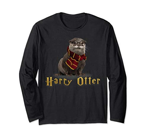Otter Potter magic wizard Otter Long Sleeve T-Shirt