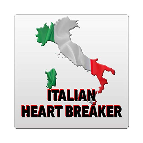 Makoroni - Italian Heart Breaker Italy Italian Des3 Ceramic Tile Trivet 6x6 inc