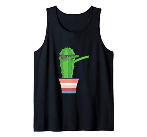 Dabbing Cactus Thorns Plant Garden Desert Funny Gift Tank Top