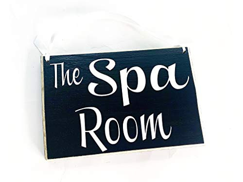 The Spa Room Custom Wood Sign 8x6 Service Salon Massage Facial Business in Session in Progress Therapy Please Do Not Disturb Door Plaque