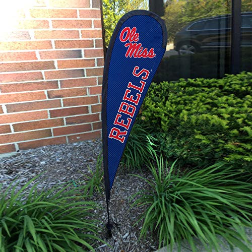 College Flags  and  Banners Co. Ole Miss Small Feather Garden Flag