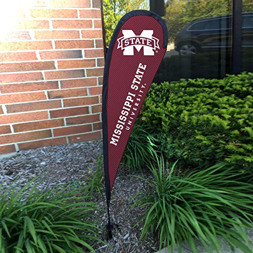 College Flags and Banners Co. Mississippi State Bulldogs Small Feather Garden Flag College Flags and Banners Co. Mississippi State Bulldogs Small Feather Garden Flag
