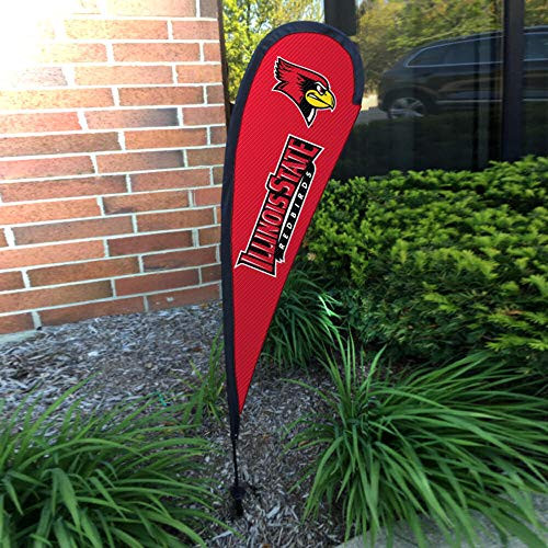 College Flags and Banners Co. Illinois State Redbirds Small Feather Garden Flag College Flags and Banners Co. Illinois State Redbirds Small Feather Garden Flag