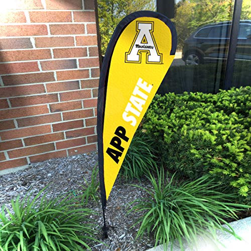 College Flags and Banners Co. Appalachian State Mountaineers Small Feather Garden Flag College Flags and Banners Co. Appalachian State Mountaineers Small Feather Garden Flag
