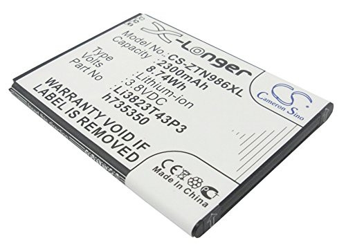 XSP 2300mAh Replacement Battery for BOOSTMOBILE N9515 WARP SYNC T-Mobile MF64 Z64 Part NO Li3823T43P3h735350 Parts Battery Batteries