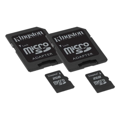 JVC GZ-MG360 Camcorder Memory Card 2 x 2GB microSDHC Memory Card with SD Adapter  2 Pack