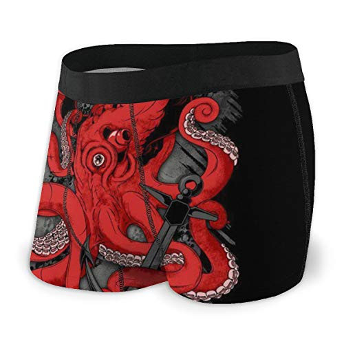 Msanlixian Mens Boxer Briefs Sea Monster Octopus Kraken with Tentacles Underwear Soft Trunks Underpants