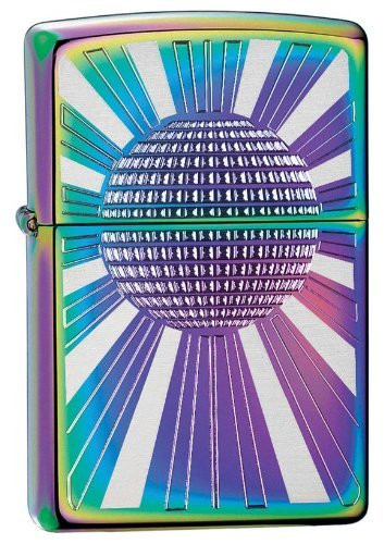 Zippo Disco Ball Lighter  Spectrum 5 1 2 x 3 1 2-cm