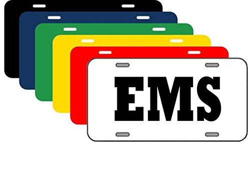 StickerLoaf Brand EMS License Plate car truck tag tags plates Firefighter medic Paramedic EMT EMS Rescue Fire ccemtp Critical Care