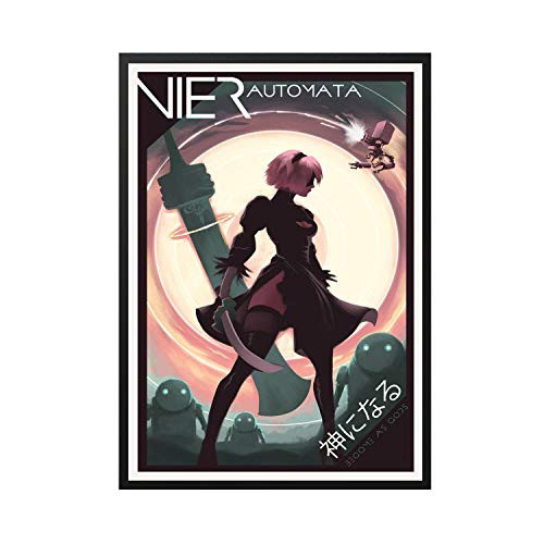 WETER N.i.e.r Automata Game Poster Video Game Poster Gaming Gamer Print Wall Art Room Decor  3.3 N.i.e.r Automata
