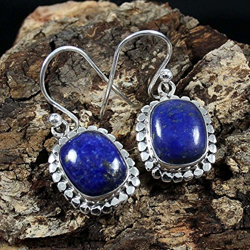 Kanika Jewelry Trove 925 Sterling Silver Earrings Genuine Lapis Lazuli Gemstone Earrings Mothers Day Gift Kanika Jewelry Trove 925 Sterling Silver Earrings Genuine Lapis Lazuli Gemstone Earrings Mothers Day Gift