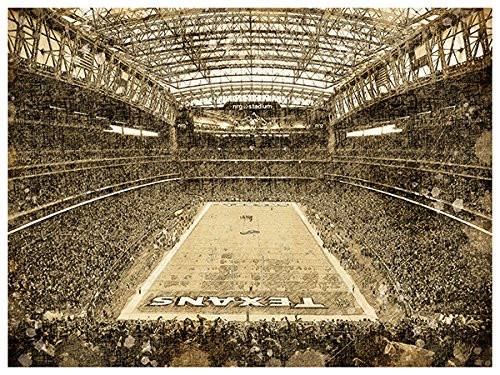 ATLAS Houston Texans Art Sketch Style Poster Print 12x16 Wall Decor ATLAS Houston Texans Art Sketch Style Poster Print 12x16 Wall Decor