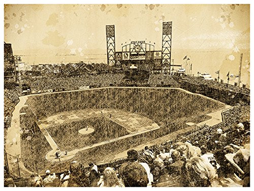 Atlas SF Giants Art Sketch Style Poster Print 12x16 Wall Decor Atlas SF Giants Art Sketch Style Poster Print 12x16 Wall Decor