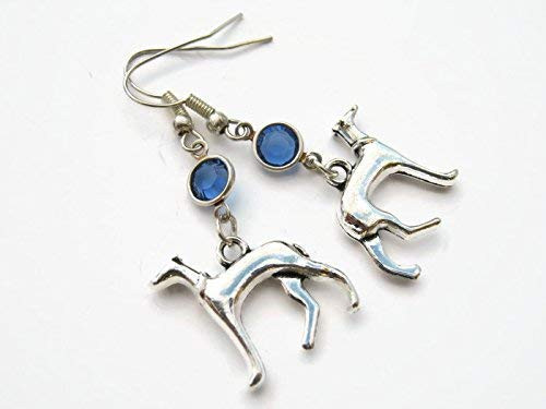 Greyhound Birthstone Earrings Personalized Whippet Dog Earrings Animal Lover Earrings Pet Jewelry Sighthound Greyhound Birthstone Earrings Personalized Whippet Dog Earrings Animal Lover Earrings Pet Jewelry Sighthound
