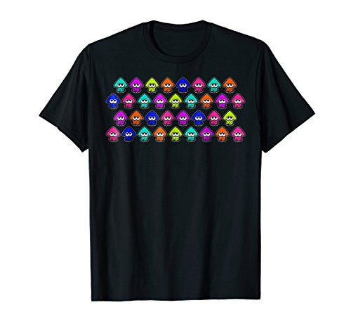 Nintendo Splatoon Rainbow Inklings Squid Row Graphic T-Shirt