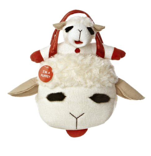 Aurora World Fancy Pals Toy Pet Carrier 8" Plush, Lamb Chop