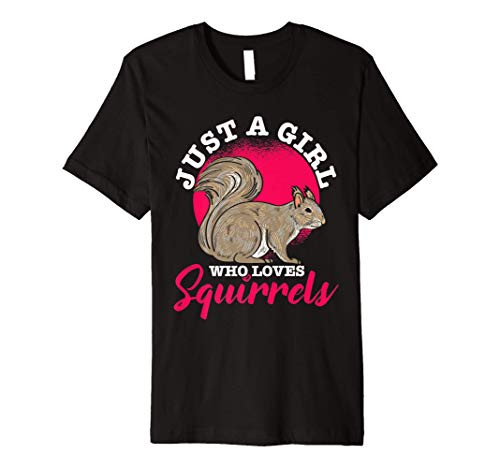 Animal Lover Gift Women Forest Animal Squirrel Premium T-Shirt