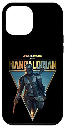 iPhone 12 Pro Max Star Wars  The Mandalorian  and  The Child Golden Logo Triangle Case