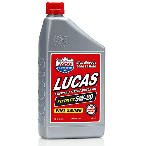 Lucas Oil 10082 SAE 5W-20 Synthetic Racing Oil - 1 Quart Bottle