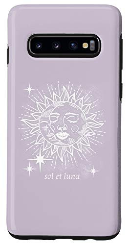 Galaxy S10 Trendy Sol Et Luna Line Art Case