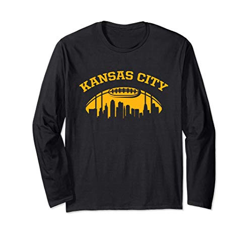 Kansas City Skyline - Kansas City Football Long Sleeve T-Shirt