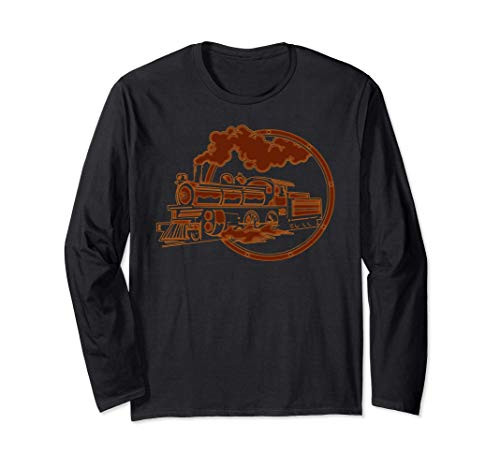 Train Driver Railfan Locomotive Conductor Steam Engine Long Sleeve T-Shirt Train Driver Railfan Locomotive Conductor Steam Engine Long Sleeve T-Shirt