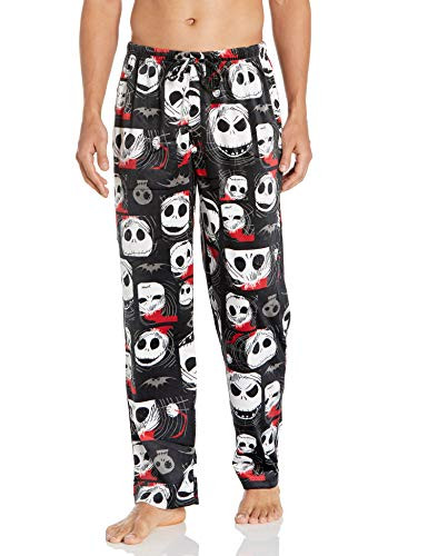 Disney Nightmare Before Christmas Mens Lounge Pant Jack Santa HAT L