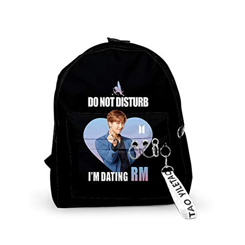 JUSTGOGO Korean KPOP BTS Bangtan Boys Backpack Daypack Handbag School Bag Mochila Bookbag