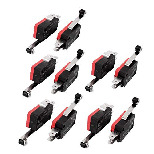 X-DREE 10 Pcs SV-166-1C25 Roller Lever Arm SPDT Micro Limit Switch 3 Terminals Momentary  6aa97939-a222-11e9-8d7c-4cedfbbbda4e