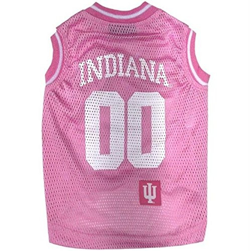 Indiana Hoosiers Pet Pink Basketball Tank Jersey - Small