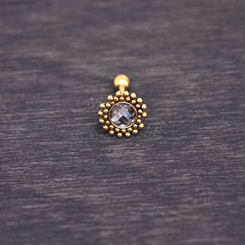 Surgical Steel Helix Piercing - Tragus Barbell Cartilage Earring Conch Stud Surgical Steel Helix Piercing - Tragus Barbell Cartilage Earring Conch Stud