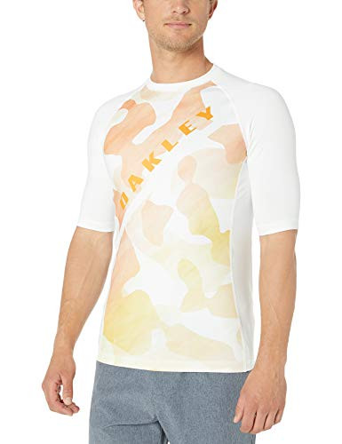 Oakley Mens Camou Rashguard White XL