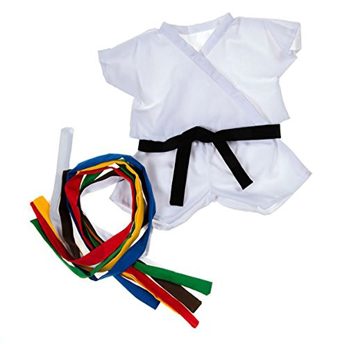 Karate Uniform Outfit Teddy Bear Clothes Fit 14" - 18" Build-a-bear, Vermont Teddy Bears, and Make Your Own Stuffed Animals