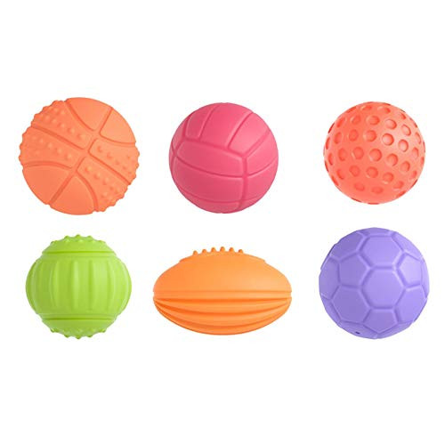 Obobb Wiggle and Crawl Ball1Set Textured Multi Ball Set Sensory Grab Balls Bath Ball Toy for Baby Balls for Toddlers