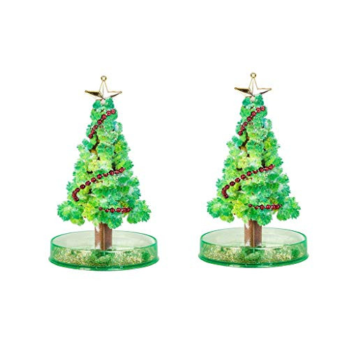 Magic Growing Christmas Tree Filler Crystal Presents Novelty Kit For Kids Felt Magic Growing Funny Xmas Ornaments Wall Hanging Gifts For Kids Funny Educational and Party Toys