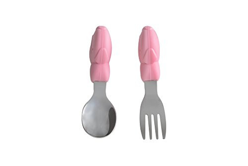 Marcus & Marcus Palm Grasp Fork & Spoon Baby Feeding Set - Pokey the Piglet